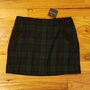 Plaid mini skirt